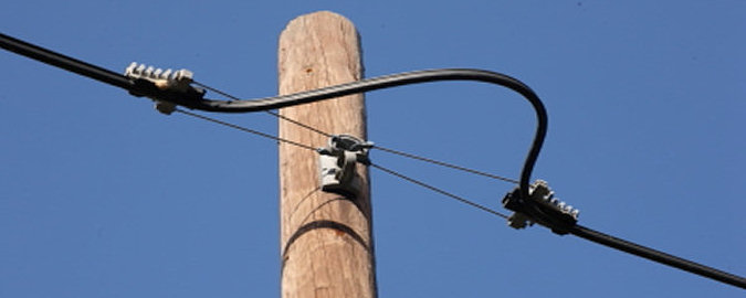 Lebanese telephone post and cable